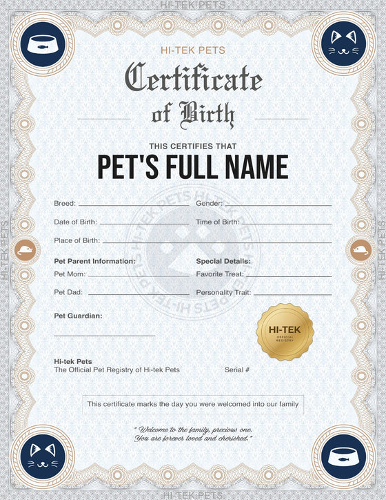 The finished certificate the recipient receives
